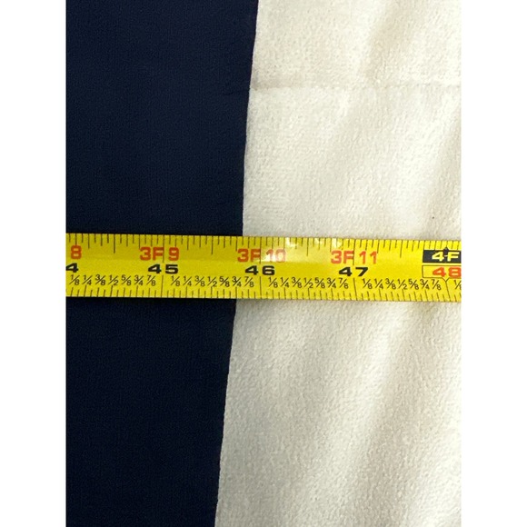 Bloomchic Dress Solid Keyhole‎ Round Neck Pocket Lace Sleeves Navy - Picture 10 of 13